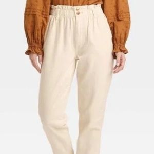 Universal Thread Paper Bag Tapered Jeans 8 | 29R